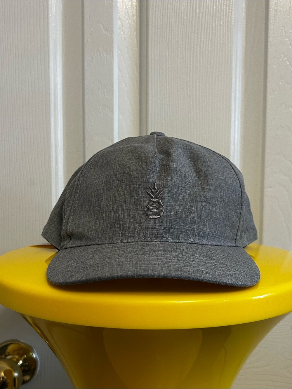Gray Pineapple Embroidered Chubbies Cap